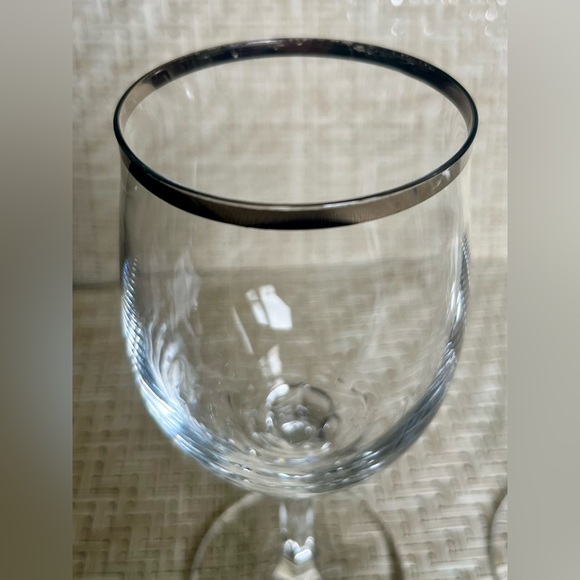 Rare Johann Haviland Wedding Ring Wine Glasses - Picture 5 of 10